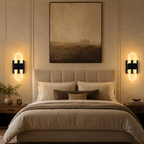 LED Headboard Wall Light, Ribbed Acrylic Loops, Warm Light – view 20 | BROKLEN