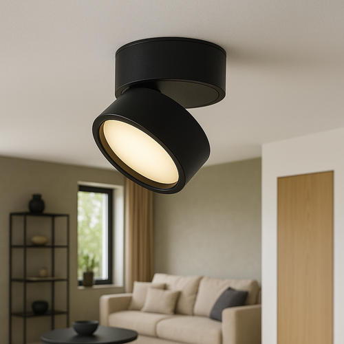 Adjustable Ceiling Spotlight with Round Head