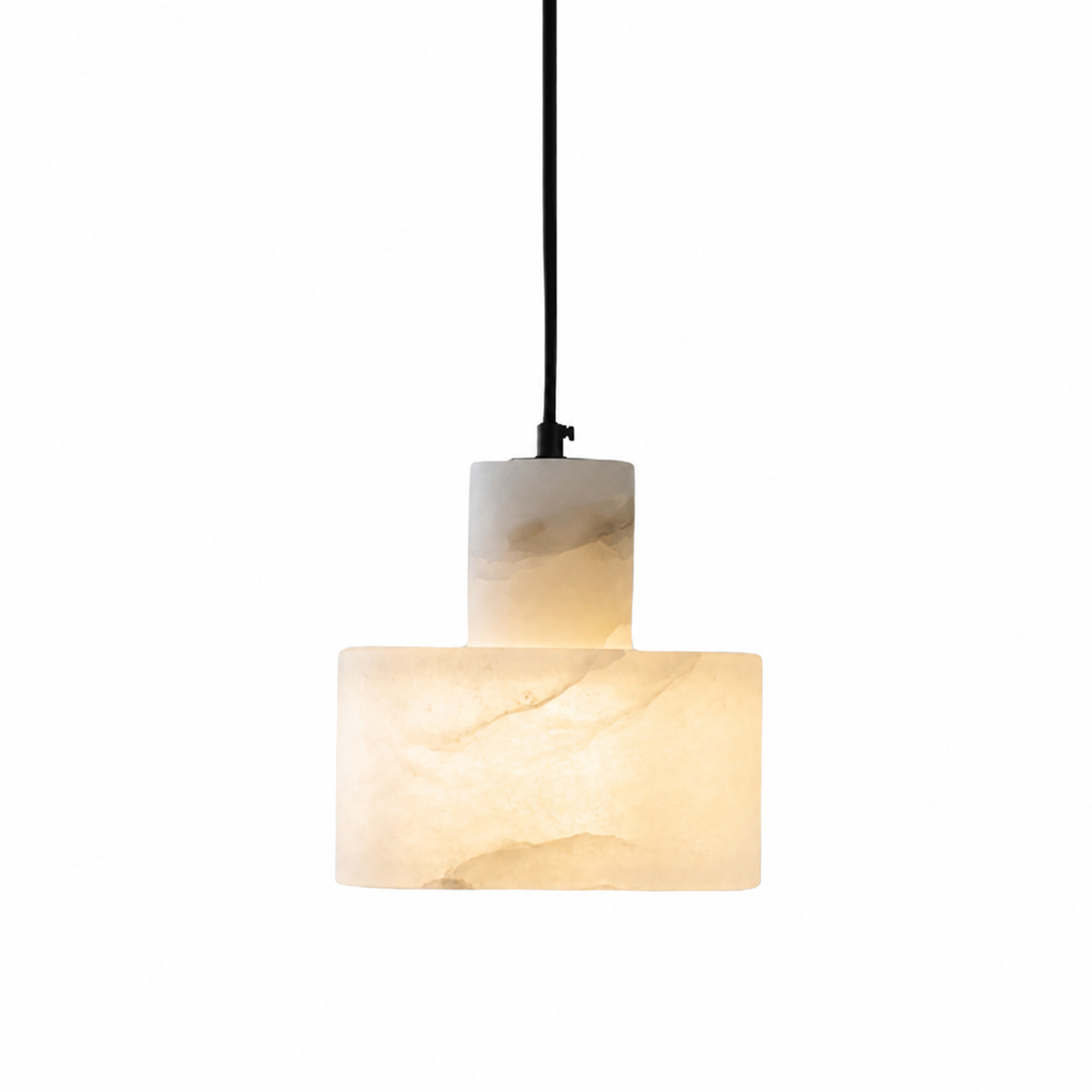 Nordic Cylindrical Alabaster Pendant Light