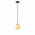 Japandi Alabaster Globe Pendant Light