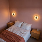 Alabaster Marble Disc Wall Light, 360° Halo – view 26 | BROKLEN