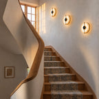 Alabaster Marble Disc Wall Light, 360° Halo – view 28 | BROKLEN