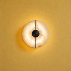 Alabaster Marble Disc Wall Light, 360° Halo – view 21 | BROKLEN
