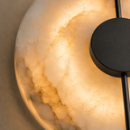 Alabaster Marble Disc Wall Light, 360° Halo – view 29 | BROKLEN