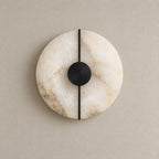 Alabaster Marble Disc Wall Light, 360° Halo – view 23 | BROKLEN