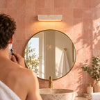Linear Travertine LED Wall Light, Indoor and Outdoor – view 10 | BROKLEN