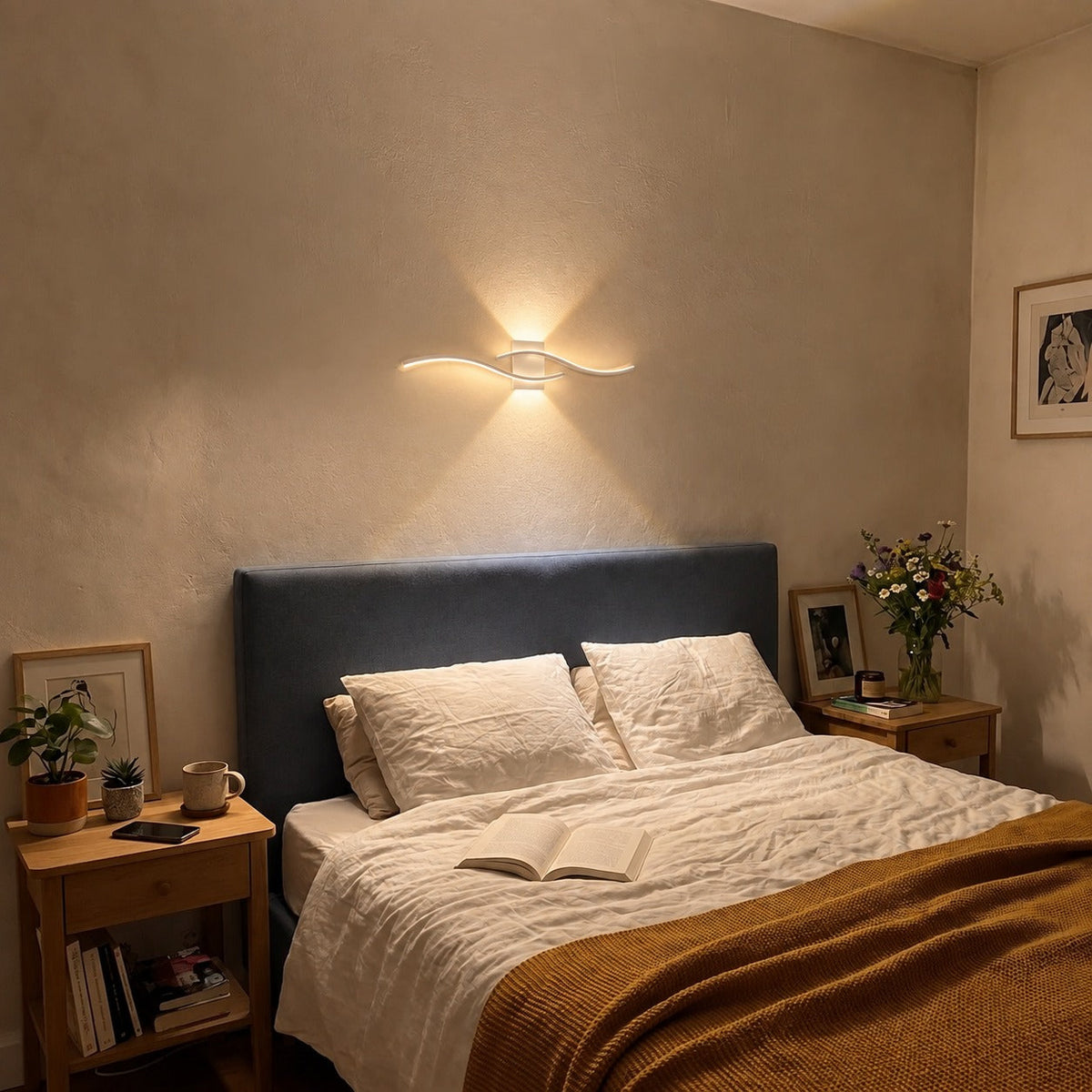 Wave LED Wall Light, Modern Minimalist Design – view 32 | BROKLEN