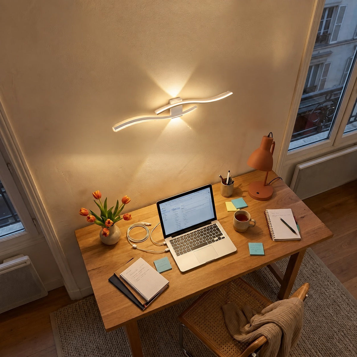 Wave LED Wall Light, Modern Minimalist Design – view 34 | BROKLEN