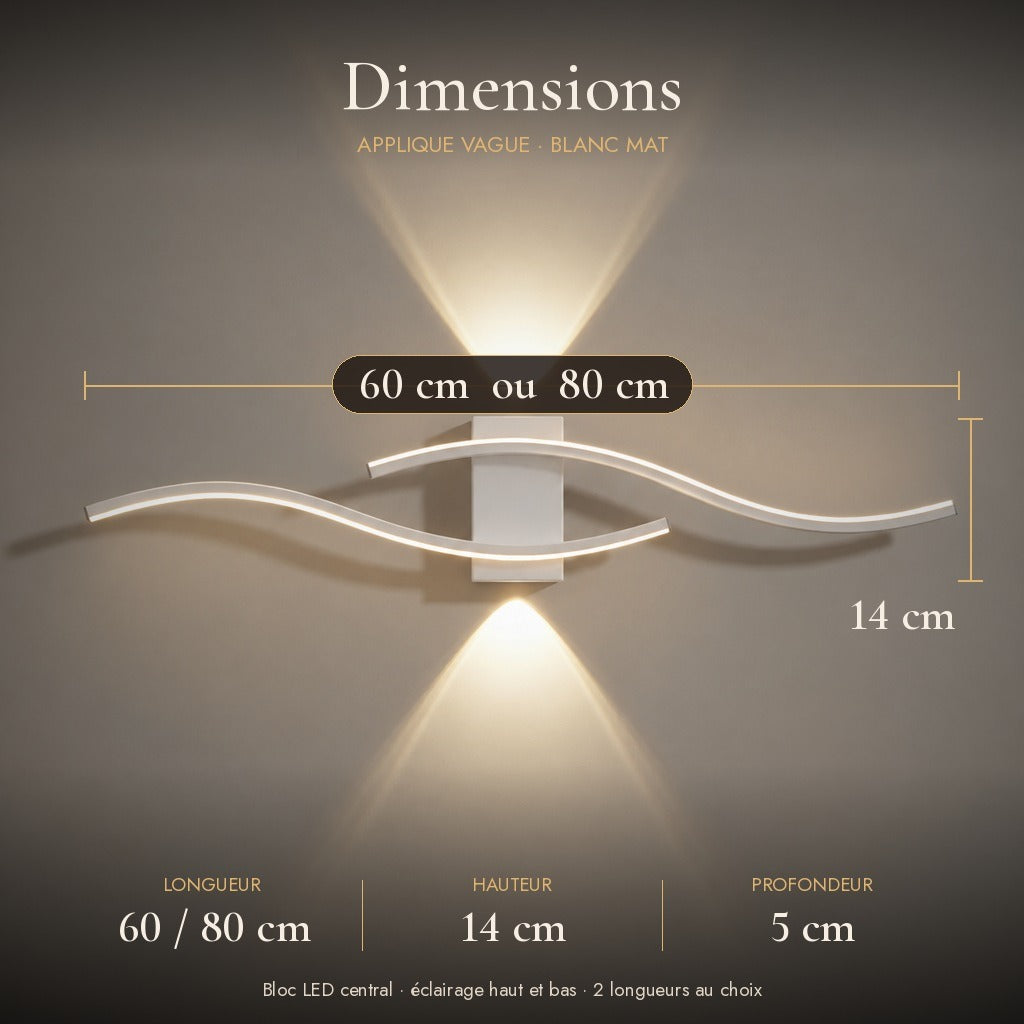 Wave LED Wall Light, Modern Minimalist Design – view 30 | BROKLEN