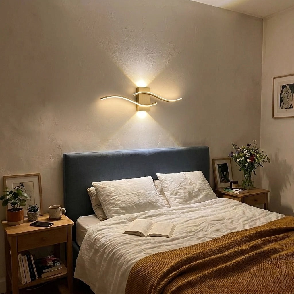 Wave LED Wall Light, Modern Minimalist Design – view 20 | BROKLEN
