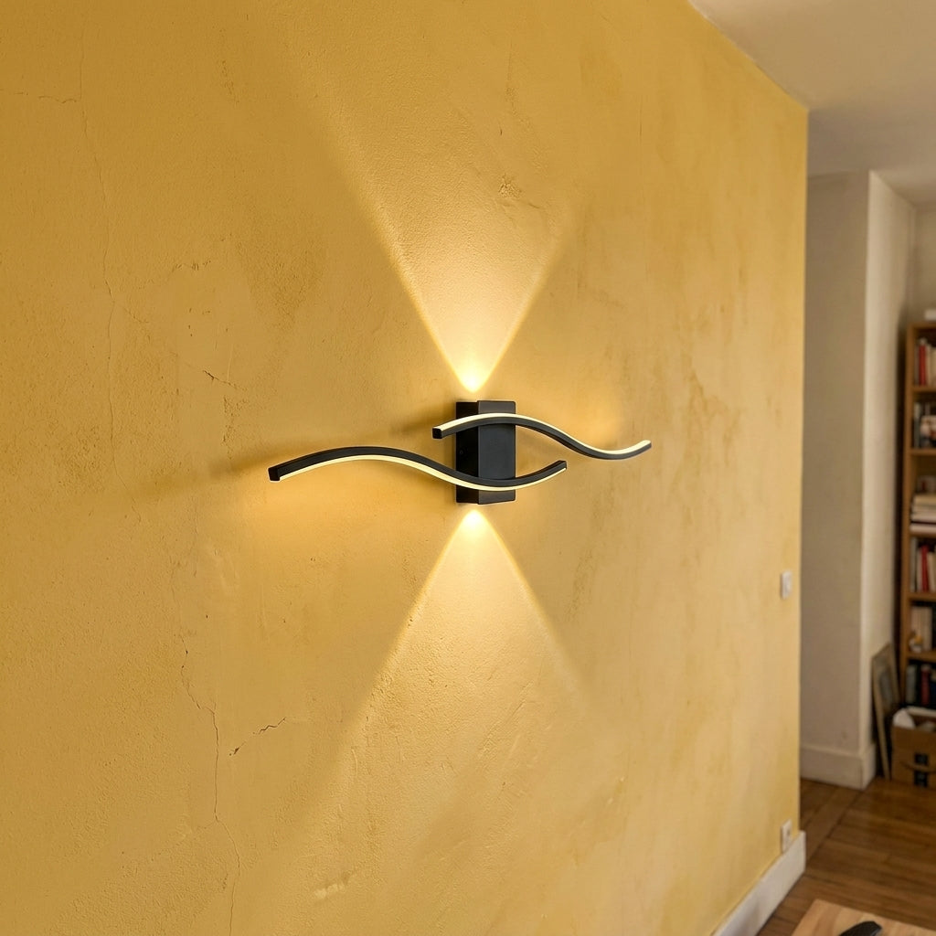 Wave LED Wall Light, Modern Minimalist Design