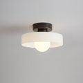 Bauhaus Ceiling Light with Layered Glass Shade