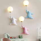 Bear Balloon Wall Lamp for Kids Room