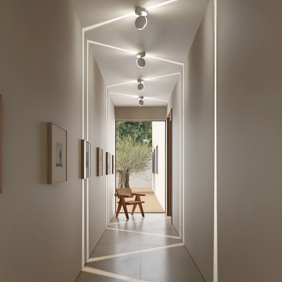 Rotating Circular LED Ceiling Light – view 2 | BROKLEN