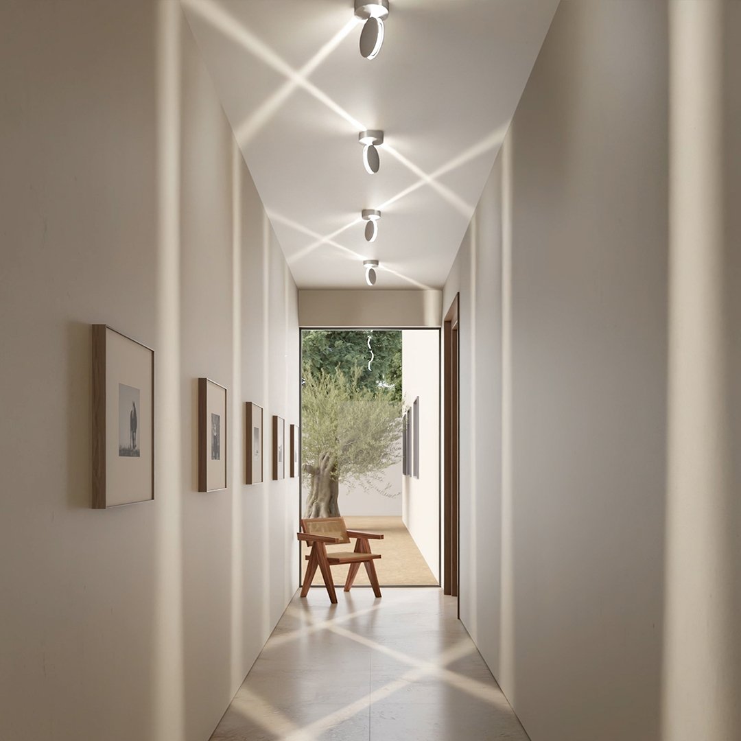 Rotating Circular LED Ceiling Light – view 3 | BROKLEN