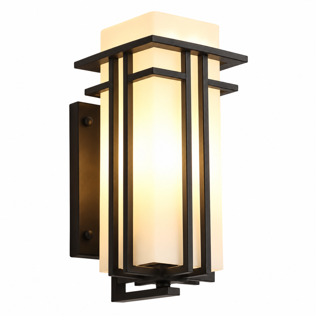 Industrial Outdoor Wall Lantern – Black IP65