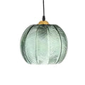 Blown Glass Leaf Pattern Pendant Light