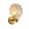 Brass & Glass Shell Wall Light