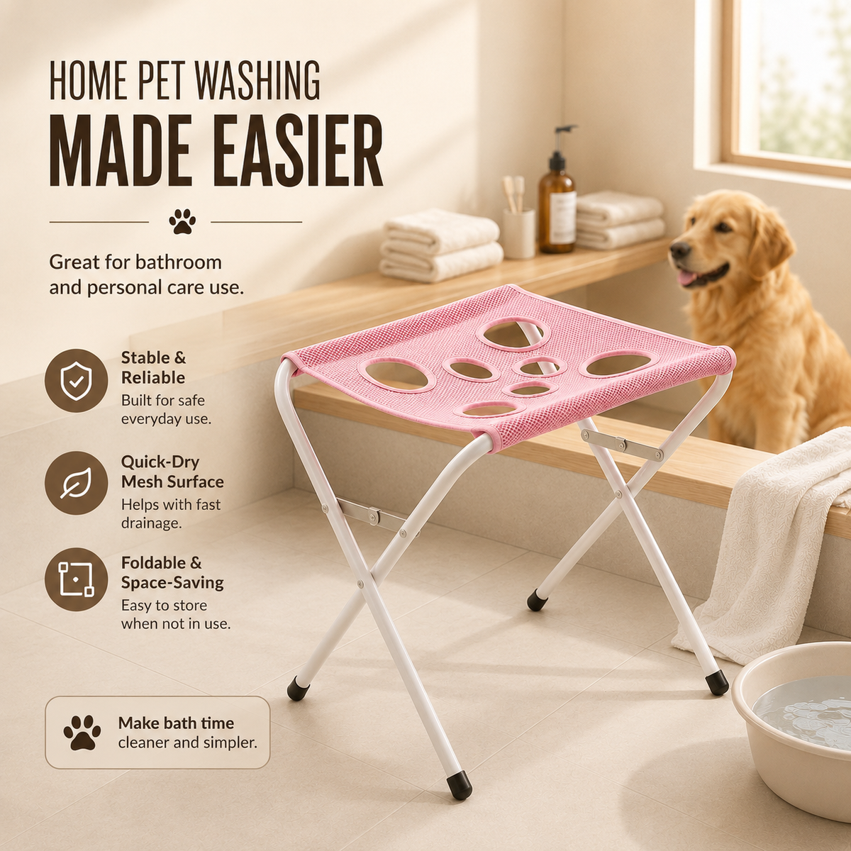 Pet Bath & Grooming Stand Foldable | BROKLEN - view 7