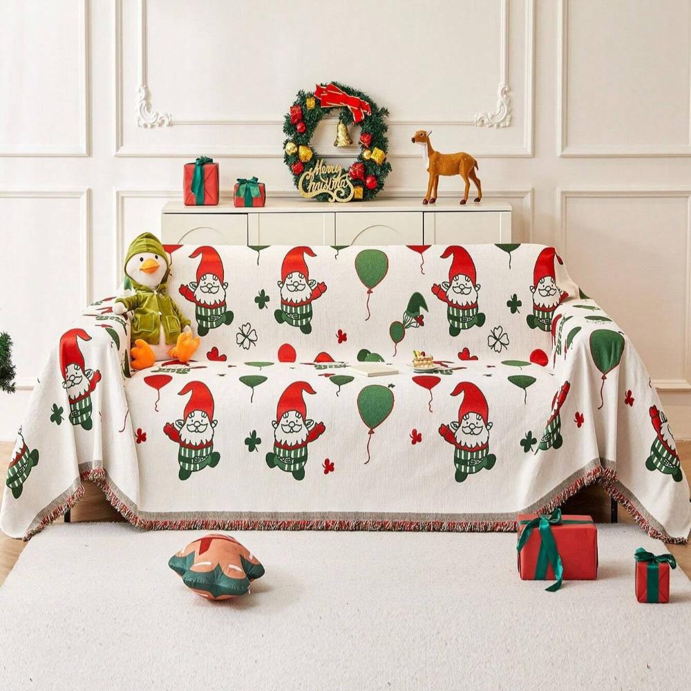 Christmas Gnome Couch Cover for Sofa