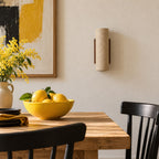 Travertine and Wood Up-Down Wall Light, Vintage Style – view 18 | BROKLEN