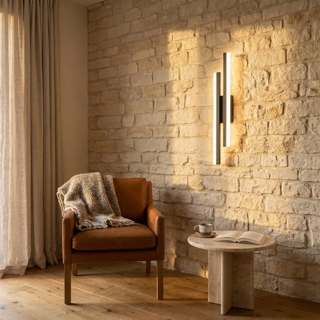 Modern Metal LED Wall Light 50 cm, Acrylic Diffuser – view 4 | BROKLEN