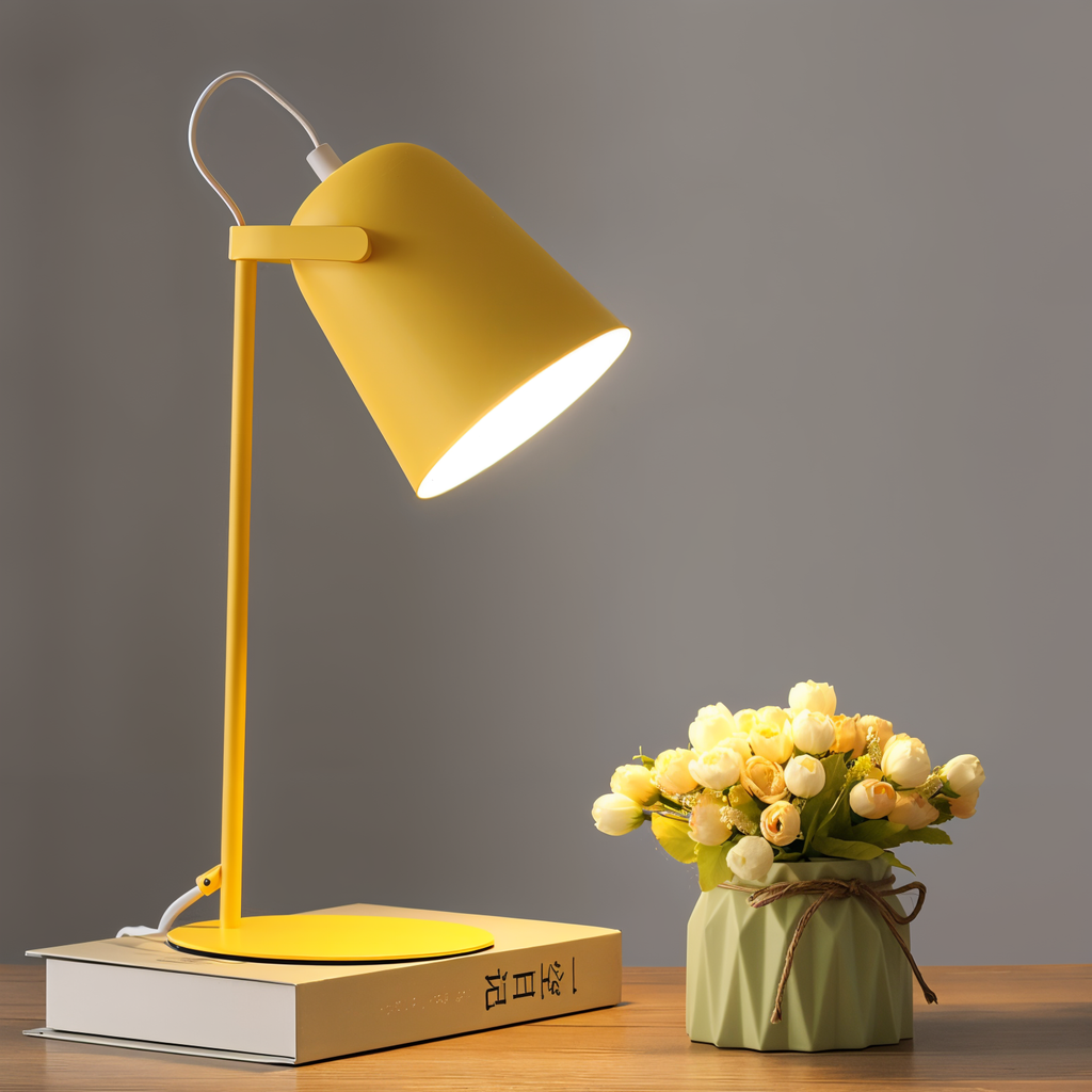 Desk Lamp with Adjustable Cone Shade