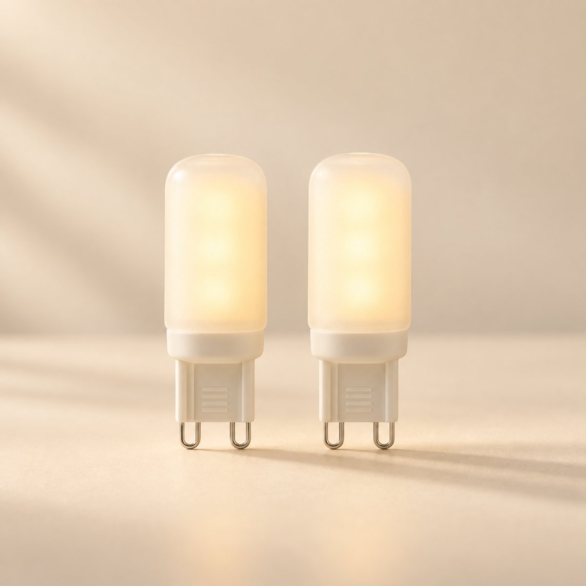 Warm White G9 LED Bulbs, Pack of 2, Soft 2700K Light