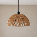 Japanese Woven Rattan Dome Pendant Light, Ø 30 cm – view 2 | BROKLEN
