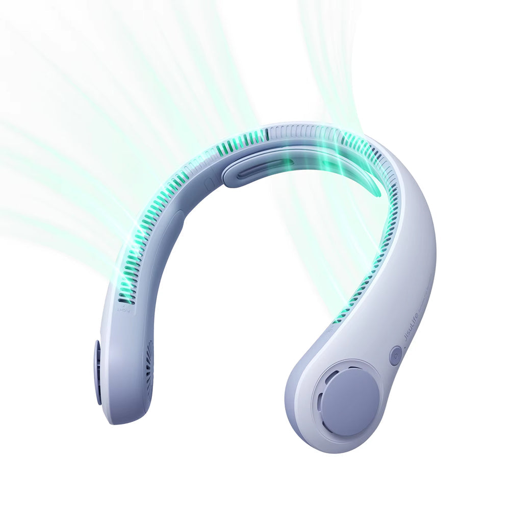 FaniWixe 5-Speed Bladeless Neck Fan – 5000mAh Battery, 360° Cooling & 16.5H Long Runtime