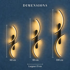 C-Shape LED Wall Light, Minimalist Design – view 3 | BROKLEN