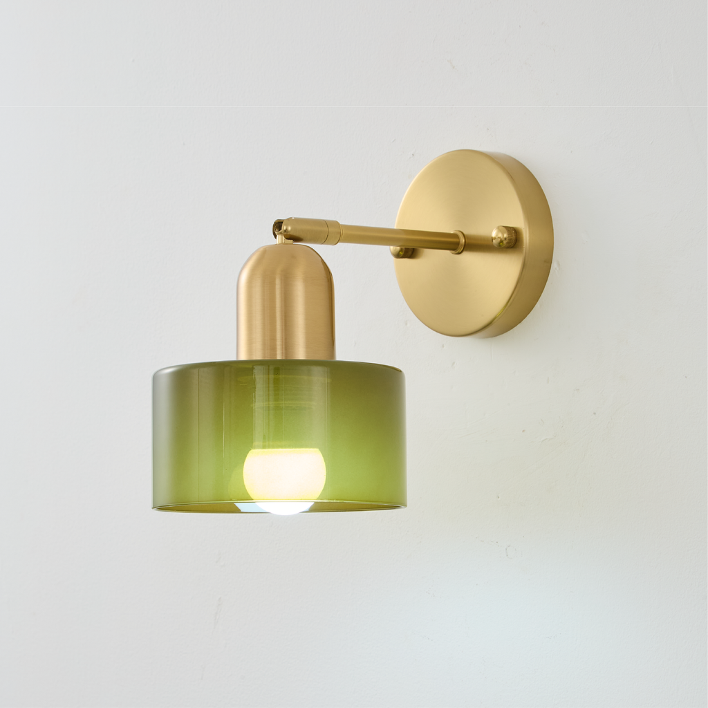 Bauhaus Colored Glass Wall Lamp – view 10 | BROKLEN