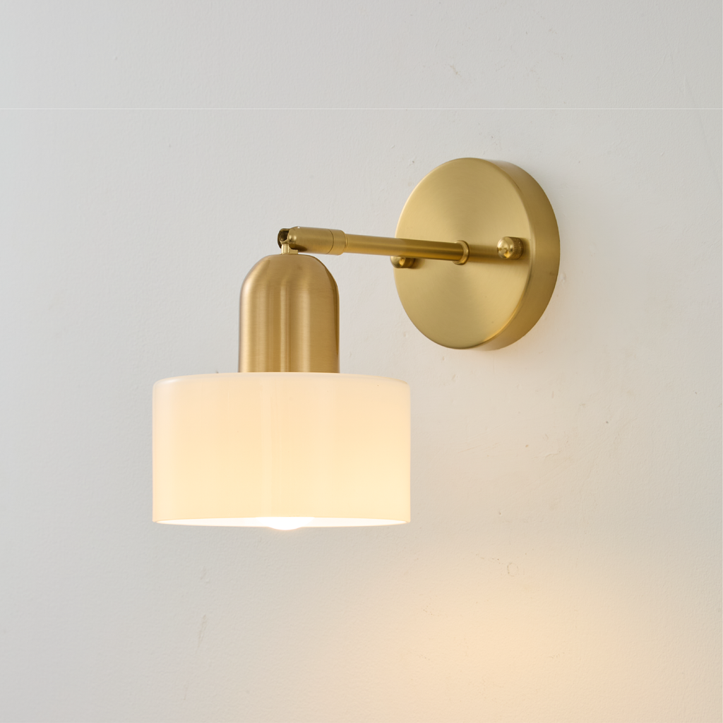 Bauhaus Colored Glass Wall Lamp – view 7 | BROKLEN