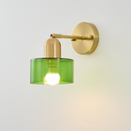 Bauhaus Colored Glass Wall Lamp – view 11 | BROKLEN