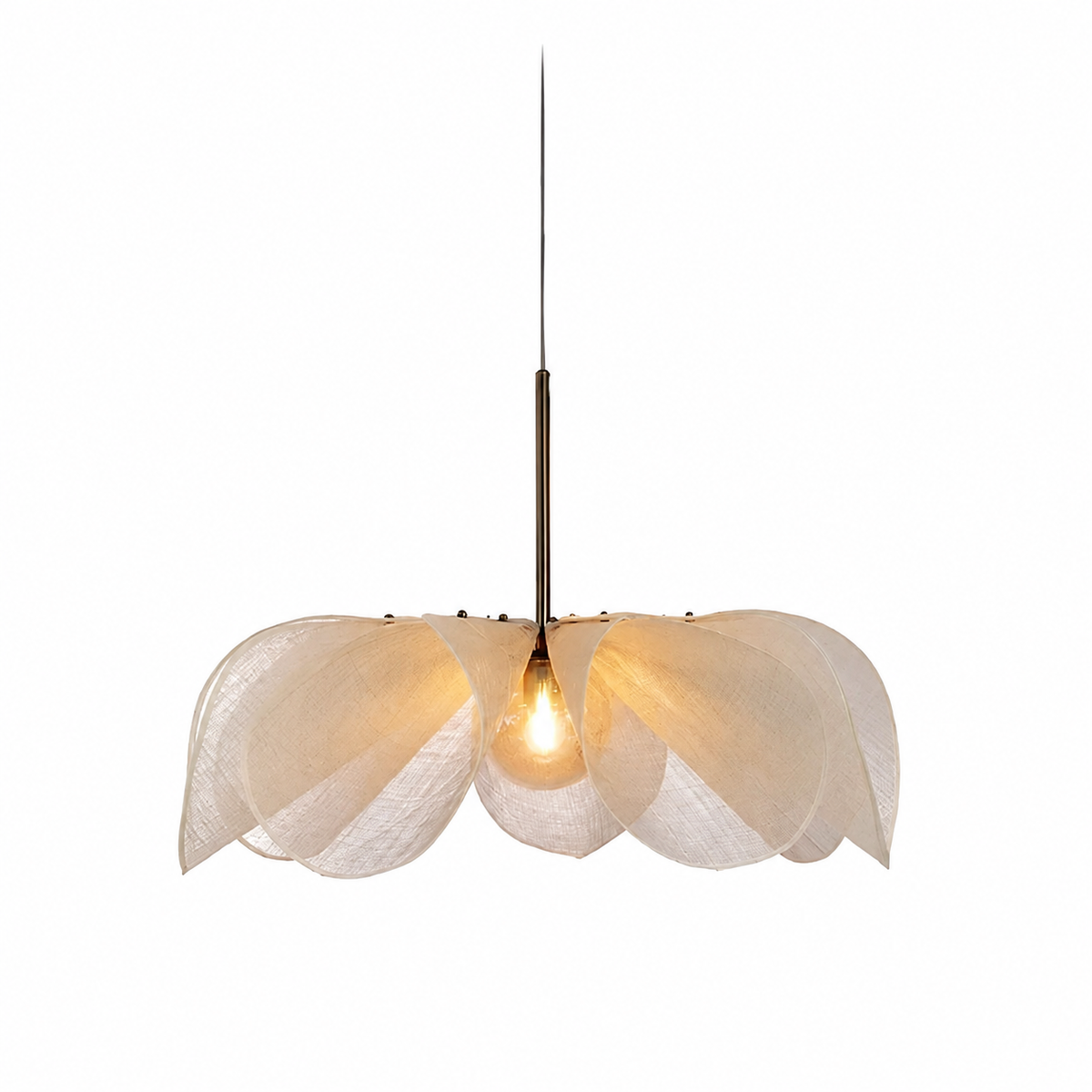 Nordic Flower Fabric Pendant Light