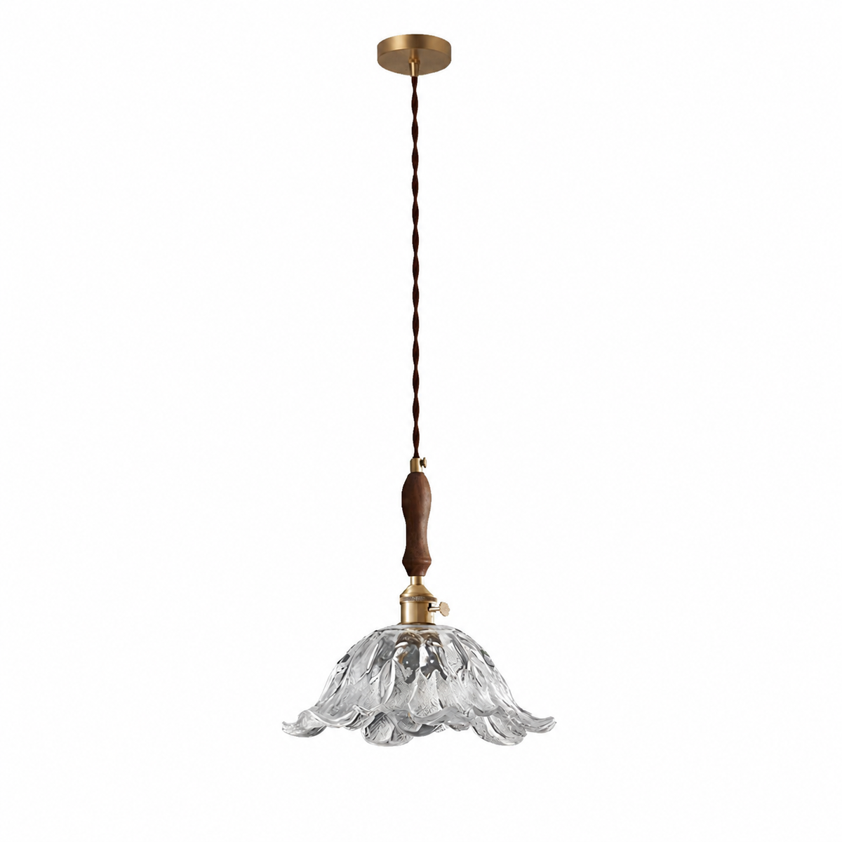 Retro French Glass Pendant Light