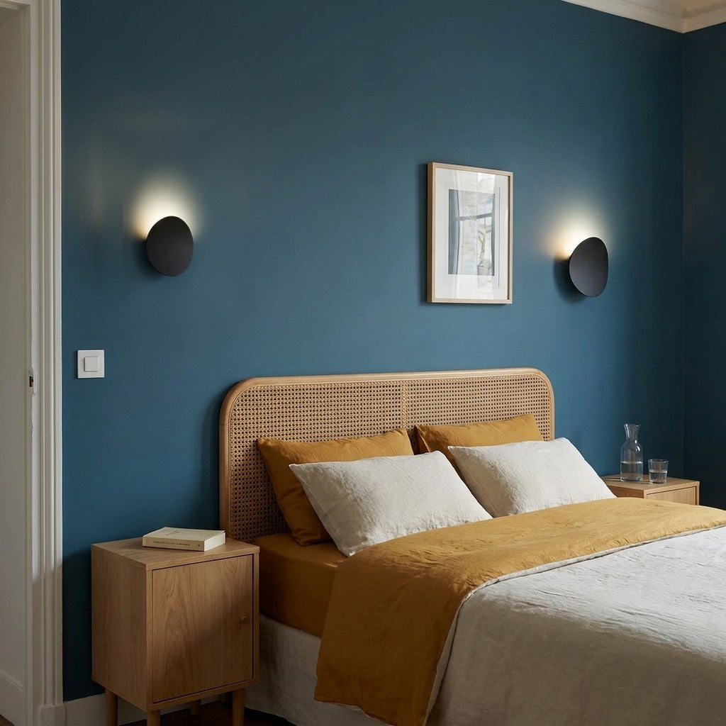 Modern Aluminium LED Disc Wall Light, Indirect Light – view 5 | BROKLEN