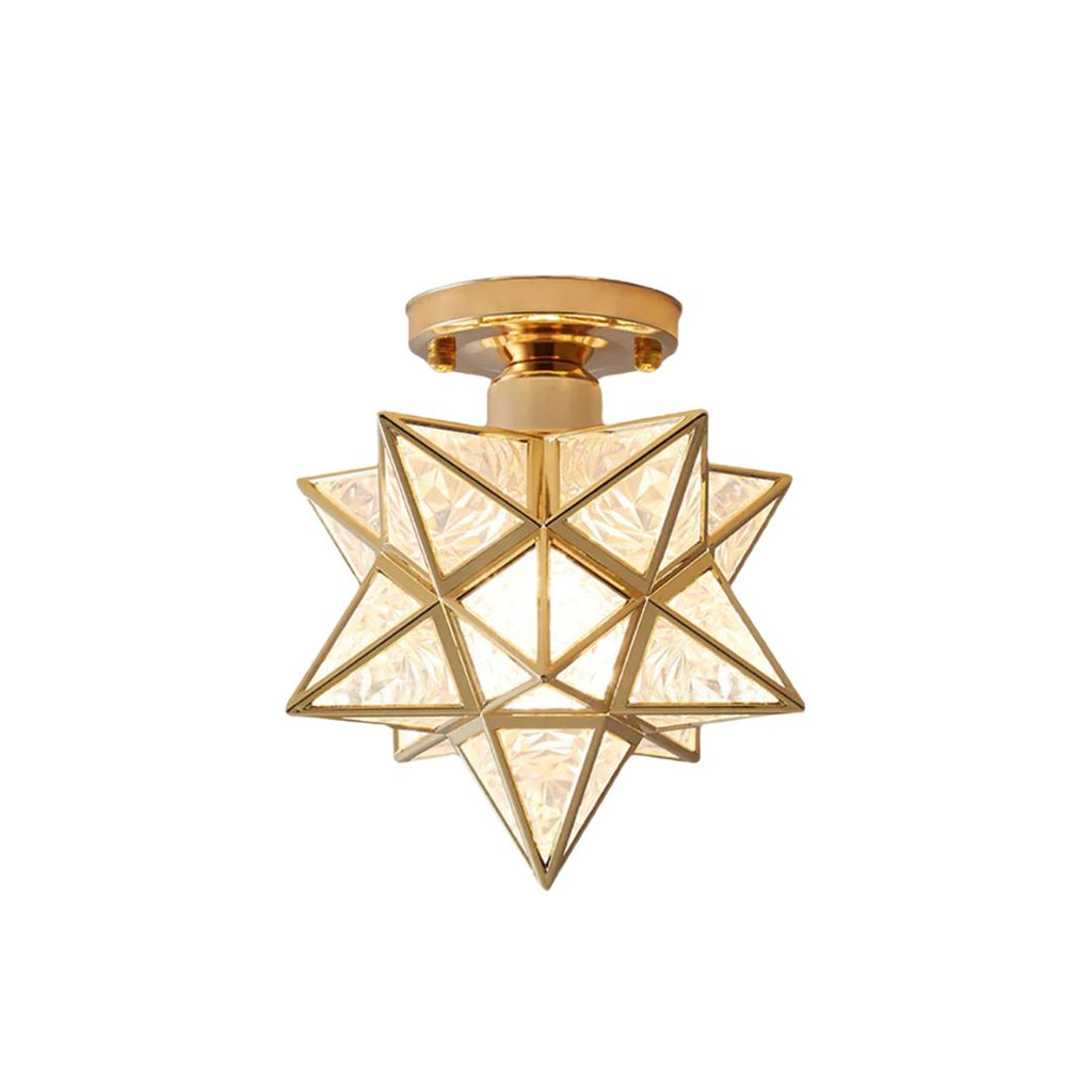 Geometric Star Ceiling Light – E27