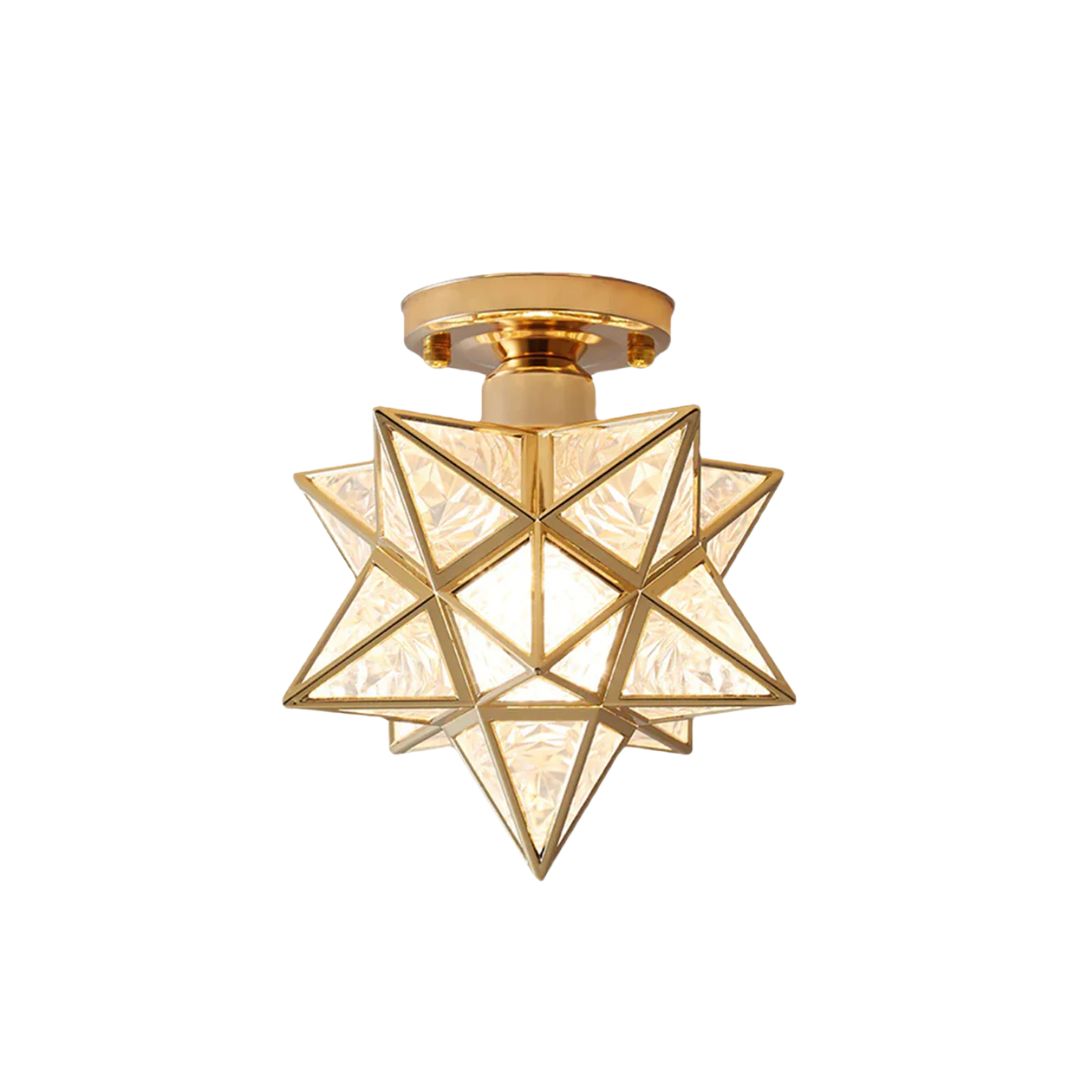Geometric Star Ceiling Light – E27