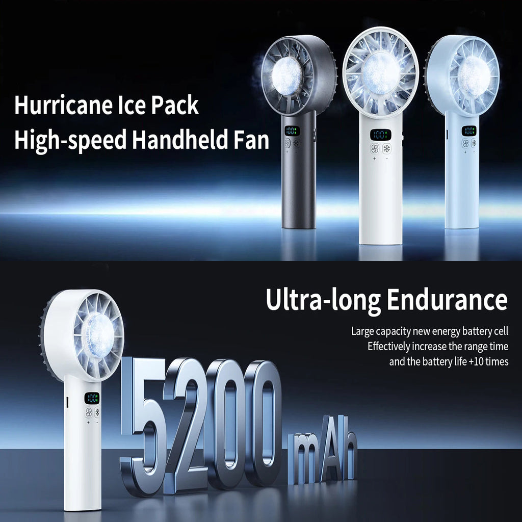 Ceriszax Rechargeable Portable Fan – Ultra-Compact Handheld Design, High-Velocity Speeds & Long-Life Battery