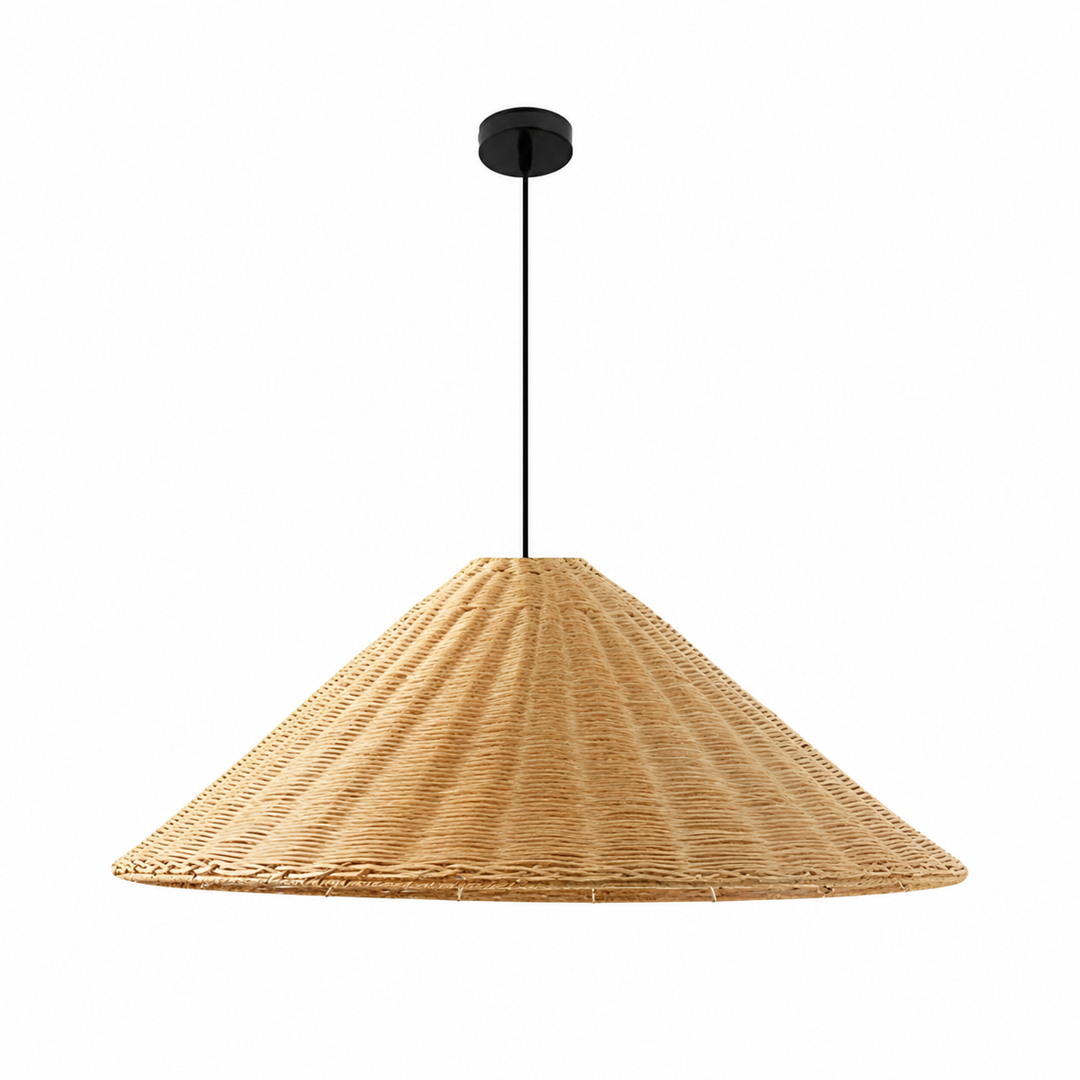 Japandi Handwoven Rattan Pendant Light