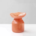 Hand-Formed Peach Glass Vase – view 11 | BROKLEN