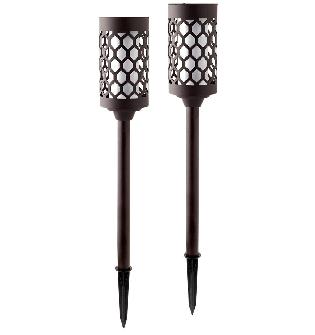 Solar Flickering Flame Garden Torch Lights – view 3 | BROKLEN