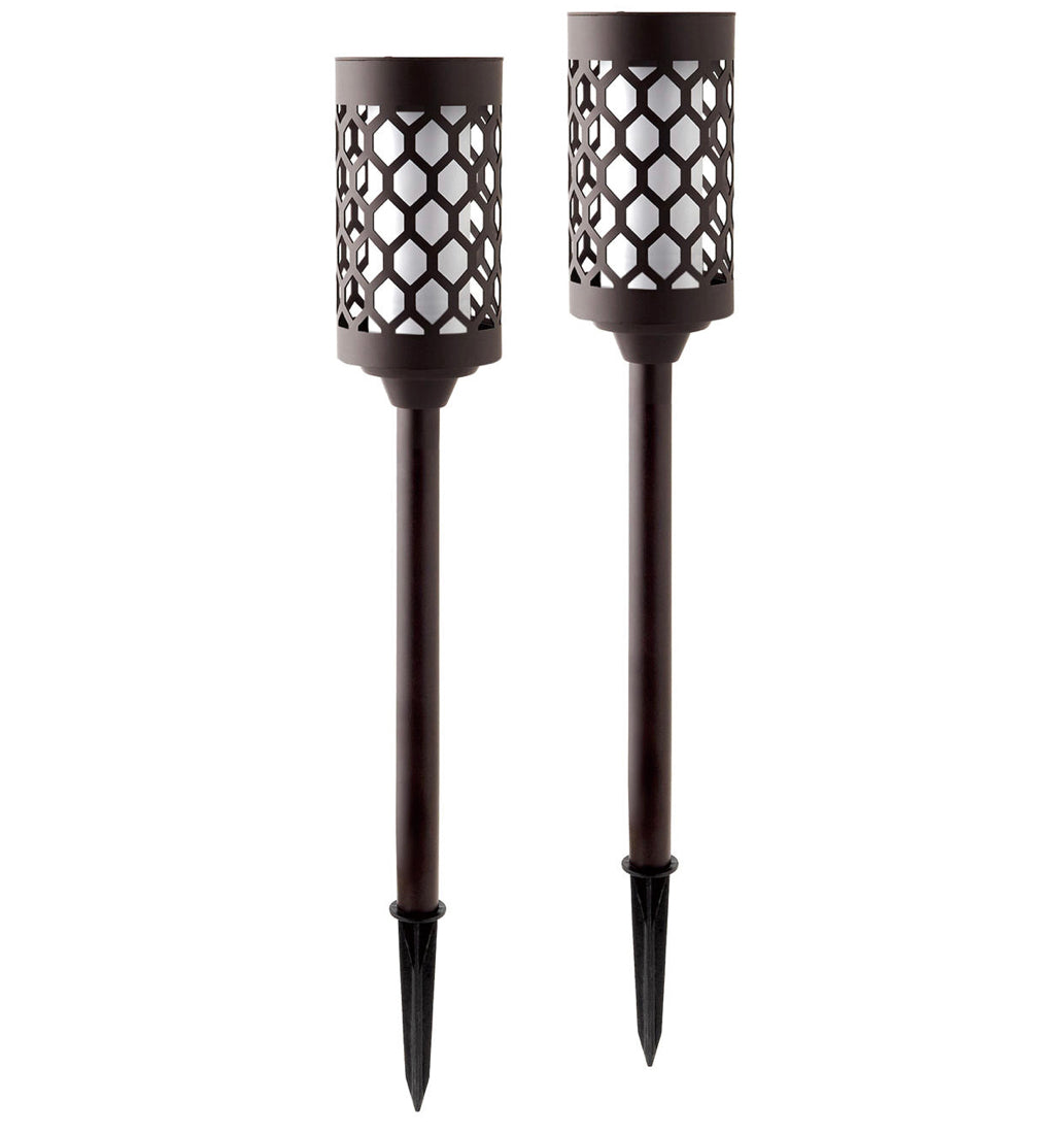 Solar Flickering Flame Garden Torch Lights – view 3 | BROKLEN