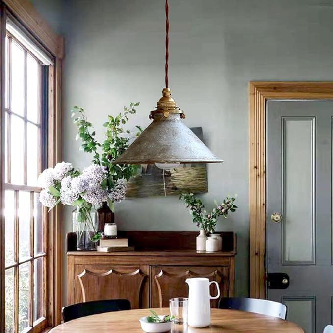 Vintage Industrial Cone Pendant Light for Kitchen