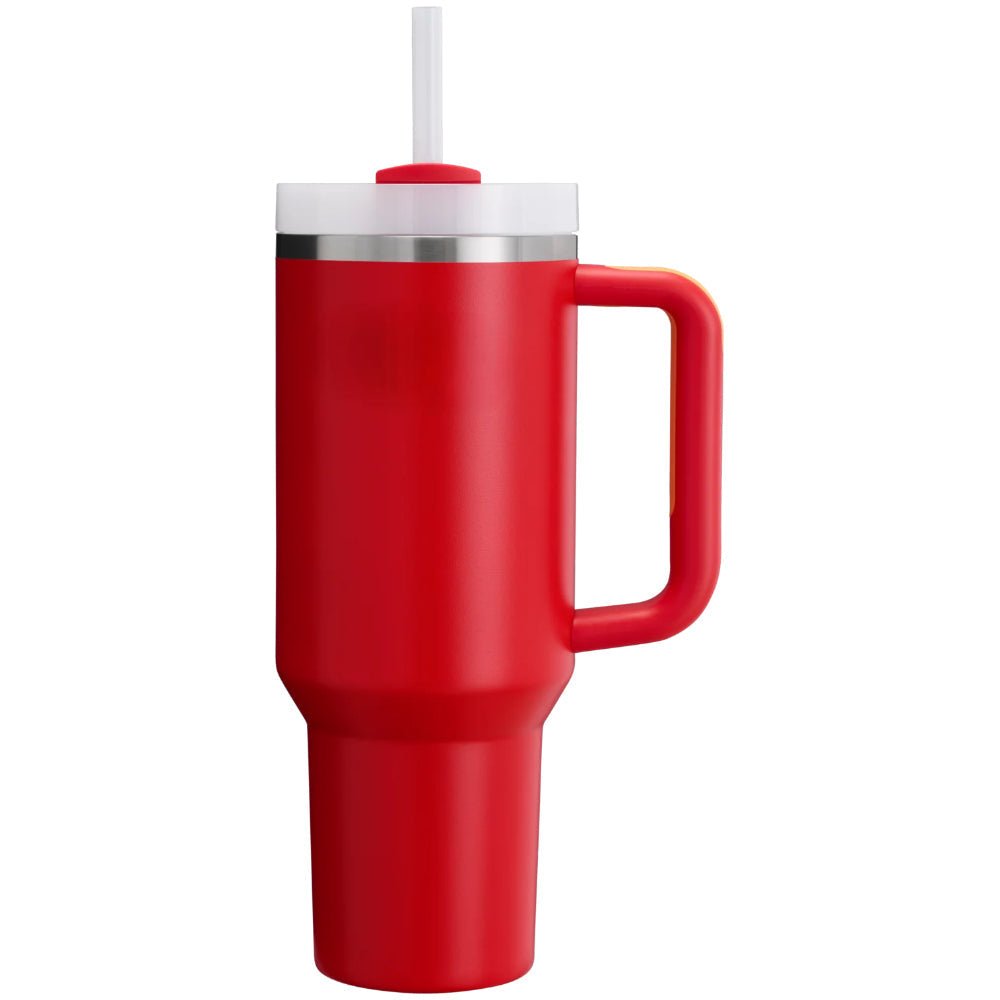 Insulated Stainless Steel Tumbler With Handle Side View - Broklen