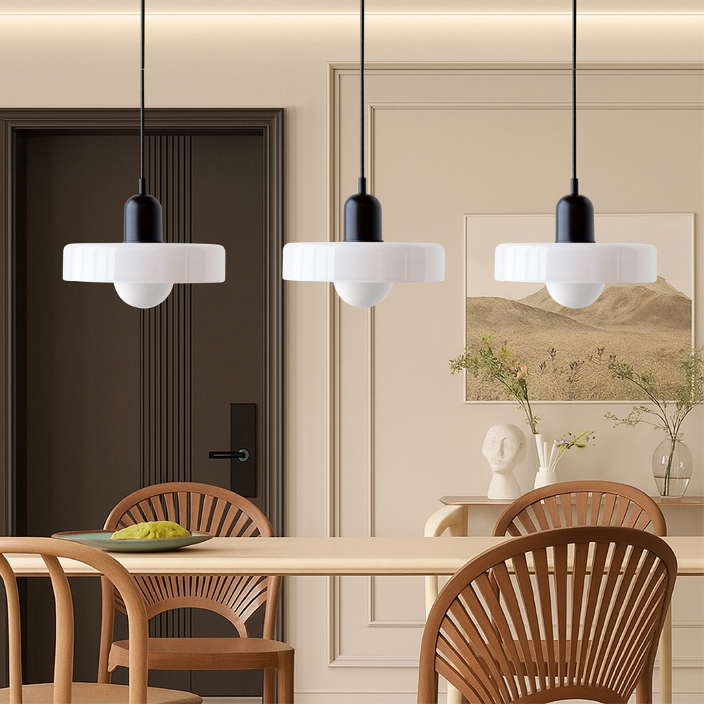 Bauhaus Triple Glass Pendant Light – view 7 | BROKLEN