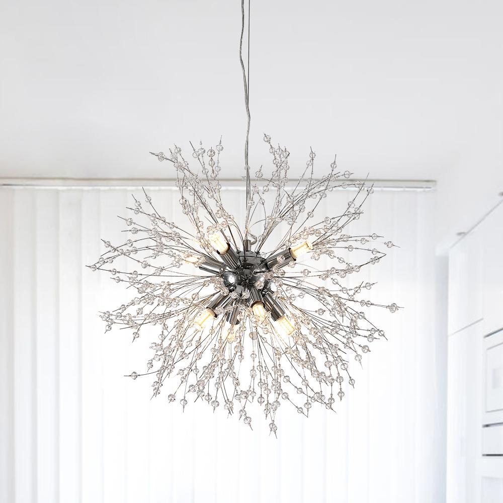 8-Light Crystal Sputnik Chandelier – view 10 | BROKLEN