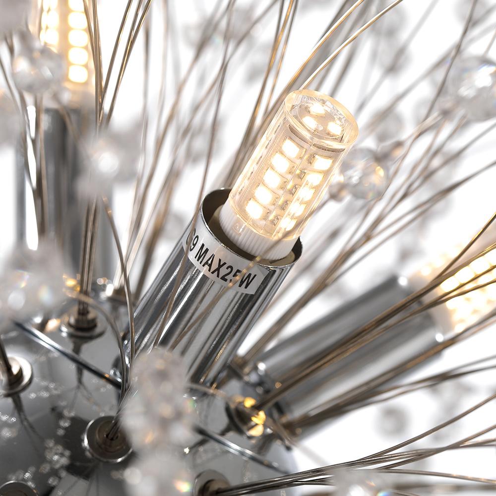8-Light Crystal Sputnik Chandelier – view 13 | BROKLEN