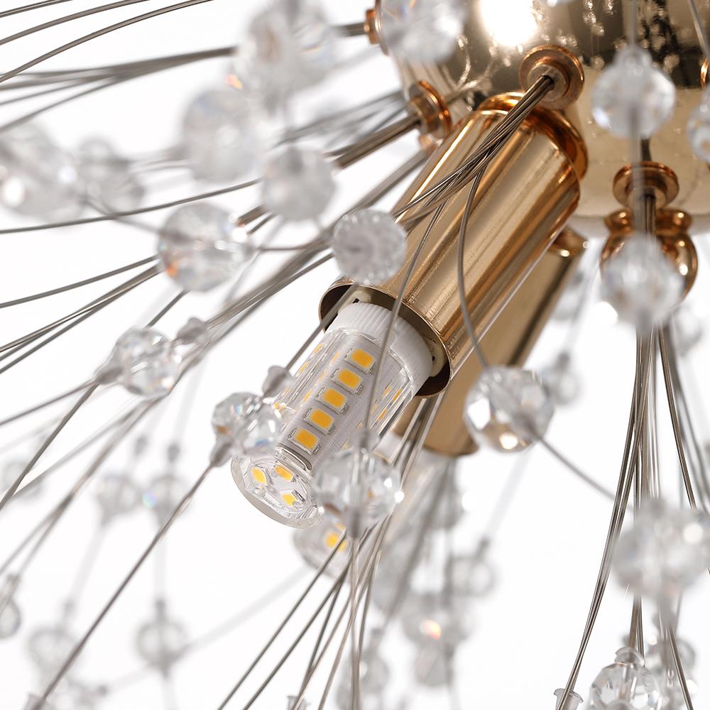 9-Light Crystal Sputnik Chandelier – view 9 | BROKLEN